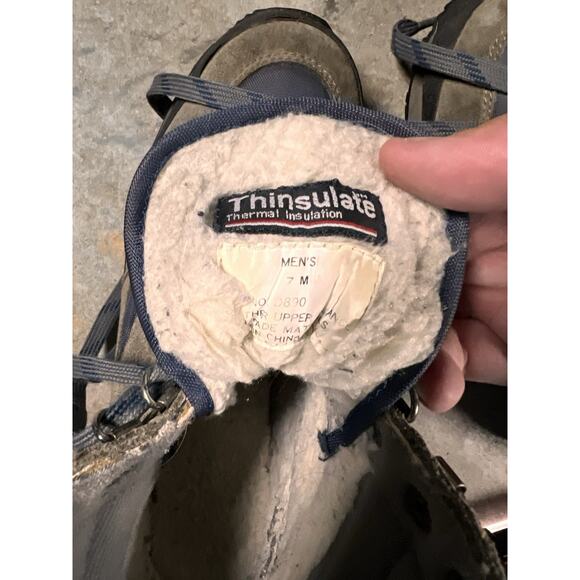 LL Bean G2 Trail Shoes Hiking Boots Thinsulate Womens Sz 7M GUC Brown Navy Blue - Picture 5 of 6